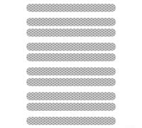 babominimer Adesivo riflettente per auto, striscia di sicurezza riflettente multicolore per specchietto retrovisore e carrozzeria, materiale PET impermeabile, anti-collisione (bianco)