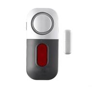 babominimer Allarme magnetico senza fili per porta con sensore acustico da 125 dB per la sicurezza domestica, compatibile con porte e in grigio argento