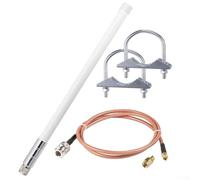 babominimer Antenna da esterno in fibra di vetro Omni da 5,8 dBi con connettore N-maschio, lunghezza 42 cm, cavo RG316 a bassa perdita da 1 m, compatibile con RAK Wireless M1 HNT Miner, Bobcat, Nebra,