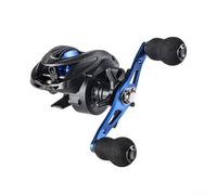 babominimer Baitcasting - Mulinello da pesca con rapporto di trasmissione 6,3:1, con gestione anti-lenza e sistema frenante magnetico 10 N24, bobina in metallo durevole e resistente all'usura (blu a