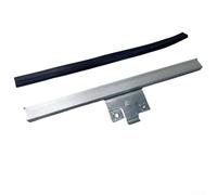 babominimer Barra di sollevamento in vetro e guarnizione in gomma di ricambio ABS metallo nero argento compatibile con MK2 e compatibile con porta interna Jetta MK2 OEM 191837571A