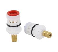babominimer Cartuccia a disco di ricambio per Pfister 9608020 9608060, compatibile con rubinetti e rubinetti da bagno, coppia di cartucce per valvole a prova di perdite in bianco (ABS