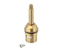 babominimer Cartuccia valvola per rubinetto doccia con flusso a quarto di giro e inserto lungo lungo per stelo alto, corpo in rame da 80 mm con anima in bronzo, interruttore liscio, ceramica da 3/4