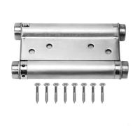 babominimer Cerniera a doppia molla in acciaio inox per porte a battente per bar, saloon o banconi bar, apertura a 2 vie con funzione di chiusura automatica regolabile, resistente, 304 (10,2 cm)