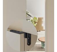 babominimer Cerniera invisibile per pavimento in acciaio inox ispessito, 80 x 80 mm, cerniera per porta girevole a scomparsa, per porte in legno pesanti, design senza cuciture, facile da installare