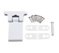 babominimer Cerniera per porta a battente in lega di alluminio, per porte in acciaio e plastica, stile bandiera resistente con apertura sinistra e destra, cuscinetto forte, alta sicurezza, finitura