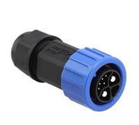 babominimer Connettore impermeabile per accumulo di energia IP67, maschio e femmina, 8 pin, 500 V, 50 A, connettore per batteria corrente per apparecchiature industriali (testa maschio)