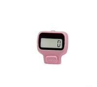 babominimer Contatore elettronico ergonomico palmare con ampio display a LED e pulsante silenzioso per un comodo utilizzo in allenamento sportivo, conteggio inventario, conteggio perline e (rosa)