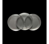 babominimer Contenitore rotondo in plastica trasparente per capsule per monete da 40 mm, contenitori rotondi per forniture da collezione numismatica, supporti protettivi trasparenti duraturi (10 pezzi