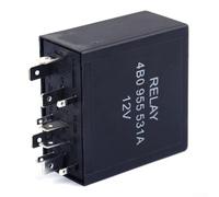 babominimer Controllo motore tergicristallo intermittente per relè 4B0955531A per Passat per A4 2001-2012 11-Pin ECU in plastica nera per relè compatibile con 4B0 955 531 A