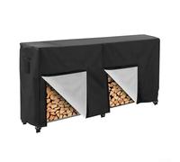 babominimer Copertura impermeabile per esterni in tessuto Oxford, copertura per telaio in legno, protezione per capanno della legna da ardere, 122 x 61 x 107 cm, per giardino e patio (244 x 61 x 107