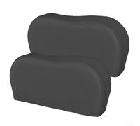 babominimer Copertura per pneumatici a doppio asse resistente per camion, SUV e camper, protezione per tutte le stagioni con design antivento, tessuto Oxford impermeabile (420 nero, 32 cm)