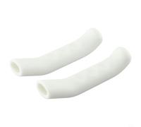 babominimer Coppia di copri leva del freno, impermeabili, antiscivolo, in morbido TPR ammortizzante, per un comodo controllo del ciclismo, design ergonomico slip-on (bianco)
