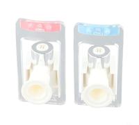 babominimer Coppia di rubinetti di ricambio per erogatore di acqua fredda e calda, in plastica ABS, per purificatore d'acqua standard, corpo bianco con manico blu per freddo