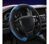babominimer Coprivolante elasticizzato in fibra di carbonio per auto, antiscivolo, in pelle PU, accessorio per interni auto, compatibile con la maggior parte delle ruote standard (B)