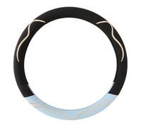 babominimer Coprivolante per auto, 38 cm, antiscivolo, traspirante, in seta di ghiaccio, adatto per design con cartoni animati, compatibile con la maggior parte dei volanti standard (E)