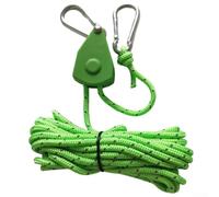 babominimer Corda antivento in nylon per puleggia da 4 mm e 2 m, con regolatore, per tende da campeggio e tettoie, cachi/bianco/nero/rosso/arancione/verde/verde militare (G)