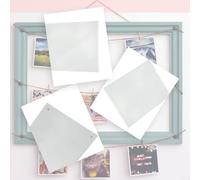 babominimer Cornice portafoto magnetica in acrilico, trasparente, con forti angoli magnetici, per orientamento verticale o orizzontale, blocco acrilico trasparente (12,8 x 17,8 cm)