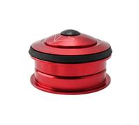 babominimer Cuffia senza filettatura da 44 mm in lega di alluminio con doppio cuscinetto integrato sigillato per forcella a tubo dritto da 20,3 cm e telaio del tubo sterzo da 44 x 44 mm, liscio (rosso