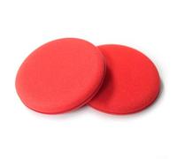 babominimer Cuscinetti applicatori in schiuma rossa da 10,2 cm per ceratura e lucidatura dell'auto, spugne circolari per la pulizia uniforme della cera e finitura lucida, durevoli e facili da usare