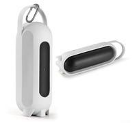 babominimer Custodia in silicone per altoparlante Beats Pill, custodia da viaggio con manico e gancio a moschettone, custodia protettiva per altoparlante portatile wireless, nero (grigio)
