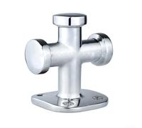 babominimer Dissuasore a croce singola in acciaio inox 316, 63 x 63 mm, resistente, per ormeggio barche, confezione da 1