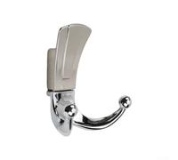 babominimer Doppio gancio appendiabiti da parete in bronzo per bagno, in lega di zinco di lunga durata, appendiabiti e cappelli con doppi ganci, gancio decorativo da parete resistente per appendere (3