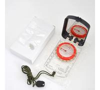 babominimer Escursionismo luminoso impermeabile con specchio, luce LED, gradiometro, scala mappa, lente d'ingrandimento, regolazione della declinazione magnetica per orienteering, campeggio, (bianco