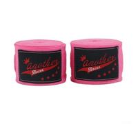 babominimer Fasce per le mani da boxe, 3 metri, 2 rotoli di cinghie protettive in cotone traspirante che assorbe il sudore, per boxe, muay thai, sabbia, taekwondo e allenamento (rosa)