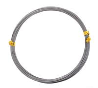 babominimer Filo da pesca in acciaio inox, 7 x 7 fili, filo per acqua salata 304, resistente ai morsi, flessibile, rivestito di marrone, 0,15 mm-0,25 mm, per esche naturali (40,8 kg)