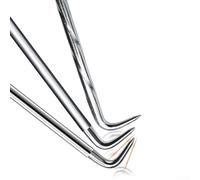 babominimer Gancio per legare barre d'armatura per utensili manuali per cantieri, morsetto per avvolgimento filo in acciaio con materiale in ferro cromato, gancio per filo duraturo per il fissaggio e