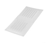 babominimer Griglia di ventilazione in acciaio inox con schermo, 300 x 150 mm, copertura per il flusso d'aria per sistemi HVAC e applicazioni a soffitto, colore nero o bianco