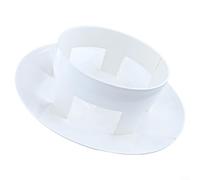 babominimer Griglia di ventilazione per tetto in PVC, cappuccio rotondo per tubo da 75-160 mm, copertura di sfiato di scarico del camino, design a cupola resistente alle intemperie, ingresso di