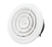 babominimer Griglia di ventilazione rotonda regolabile da parete, 75-200 mm, griglia di ventilazione interna, diffusore di scarico montato a soffitto, con pulsante di controllo rotante, adatta per