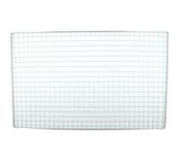 babominimer Griglia rotonda in rete per barbecue griglia di raffreddamento per falò griglia da picnic all'aperto rete griglia in ferro zincato griglia fuoco e forno versatile cottura (40 x 25 cm)