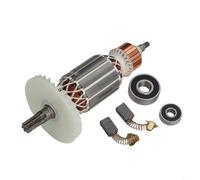 babominimer Gruppo di ancoraggio da 220 V con cuscinetti e spazzole di carbone per utensili elettrici DH40MR/DH40SR/DH40FR, costruzione in metallo, parte di ricambio per prestazioni migliorate