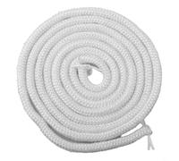 babominimer Guarnizione in fibra di vetro per stufe a legna, 2 m, colore bianco, per stufe a legna o stufe a legna, resistente al calore, per camino, caldaia, stufa a pellet e