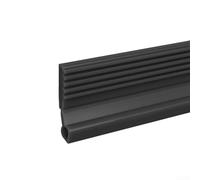 babominimer Guarnizione per porta in TPE da 1 m, con retro automatico, per riduzione del rumore, blocco degli spifferi ed efficienza energetica, guarnizione flessibile e in gomma per porte (grigio