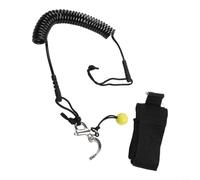 babominimer Guinzaglio elastico per tavola da surf da 5 mm con cinturino regolabile alla caviglia per paddle board e longboard, lunghezza naturale 70 cm, si estende fino a 300 cm
