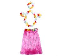 babominimer Hawaiian Fun Awaits Get the Kid's Colorful Dress Up Suit compreso un bel braccialetto floreale (rosa)