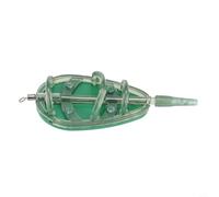 babominimer Inline Feeder Attrezzatura da pesca alla carpa, 20-100 g, design piatto per pesca con alimentatore con esca a rilascio facile per un lancio accurato e lunghe distanze (60 g)