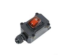 babominimer Interruttore a bilanciere a doppio polo impermeabile IP65 con indicatore rosso, 220 V, 30 A, controllo on/off a doppia posizione, adatto per uso interno/esterno (A)