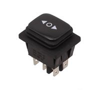 babominimer Interruttore di inversione di polarità momentanea impermeabile per attuatore lineare o motore CC, bilanciere a 6 pin a 3 posizioni, controllo a levetta On-Off-On, 10A 250V AC o 20A 125V AC