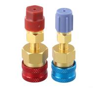 babominimer Kit adattatore per aria condizionata auto da R1234YF a R134A con raccordi di conversione rapidi laterali alti e bassi (sku)