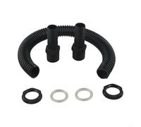 babominimer Kit di collegamento per il collegamento di 2 barili di pioggia insieme con giunto da 25 mm e tubo da 0,5 m, per irrigazione da giardino