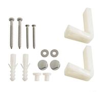 babominimer Kit di fissaggio a pavimento angolare in acciaio inox con viti e copridadi per un'installazione sicura del WC, compatibile con WC standard, bidet e