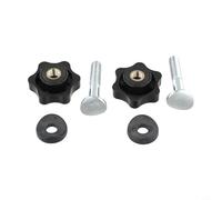 babominimer Kit di maniglie e bulloni per tosaerba Toro 92-2260 106-4161 107-3844, compatibile con TimeMaster, costruzione in gomma e metallo, set da 2 pezzi