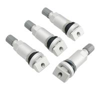 babominimer Kit di riparazione stelo valvola TPMS X1 X2 X3 confezione da 4 sensori di pressione pneumatici in metallo argento sostituzione valvola tubeless in acciaio inox