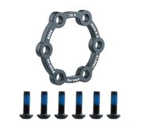 babominimer Kit distanziale a 6 fori in lega di alluminio con viti per scooter elettrici e mountain bike, guarnizione di regolazione dell'altezza del mozzo da 2-6 mm, compatibile con 44 mm (5 mm)