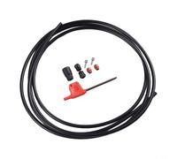 babominimer Kit tubo freno a disco idraulico da 2 m con set di connettori, compatibile con freni da strada Red AXS e AXS, include tubo di linea, chiave, ago dell'olio, oliva (nero)